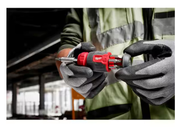 Milwaukee 8-In-1 Compact Multi-Bit Screwdriver | 48-22-2910 | Pack of 1