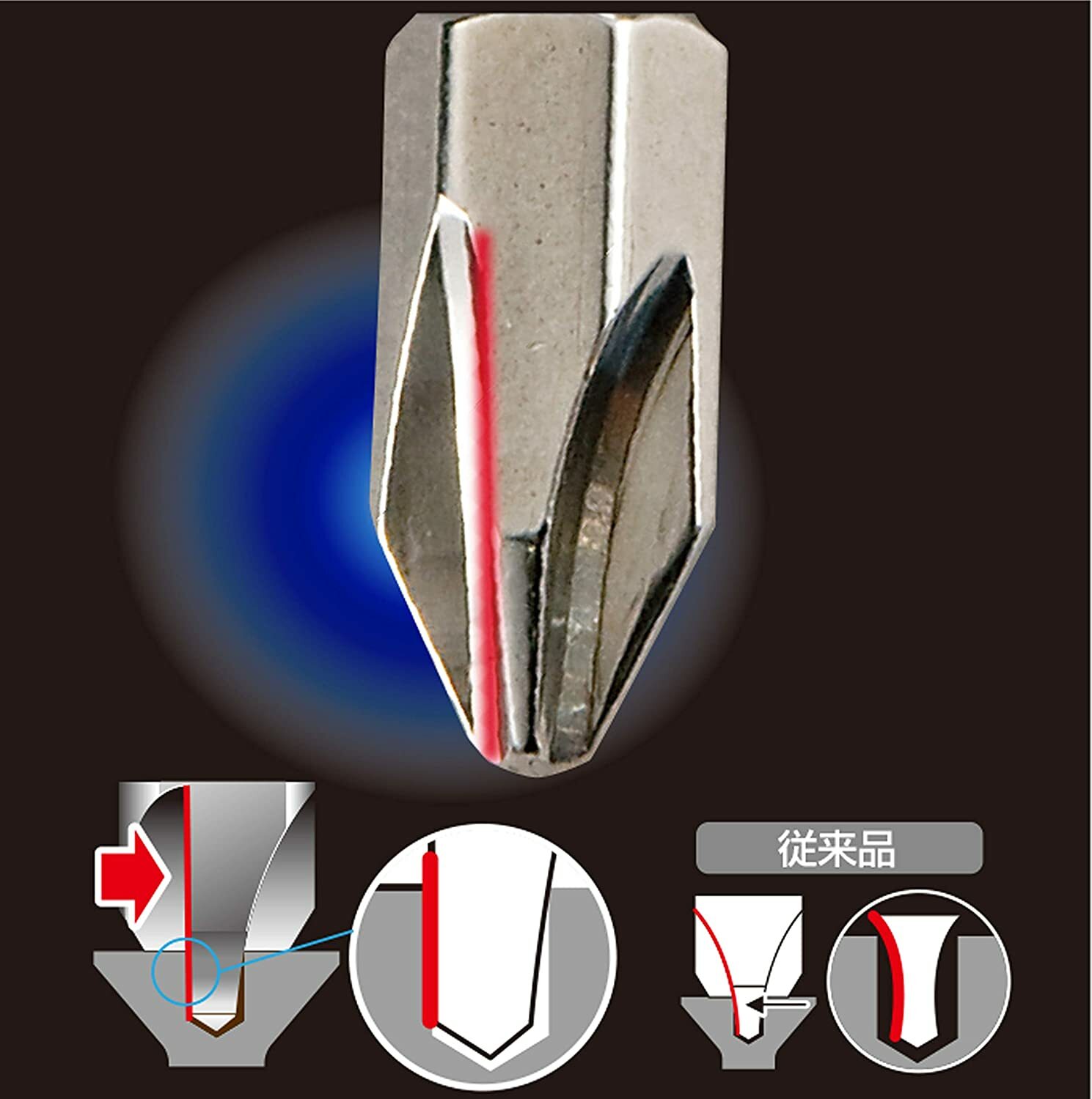 TAJIMA Hex Screwdriver Bit Dual Head Mag 2x110mm SB2110 1pc ,4pcs, 8pcs China
