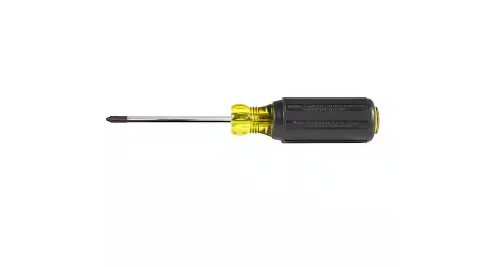 Klein Tools 603-3 3-Inch Round Shank No.1 Profilated Phillips Tip Screwdriver