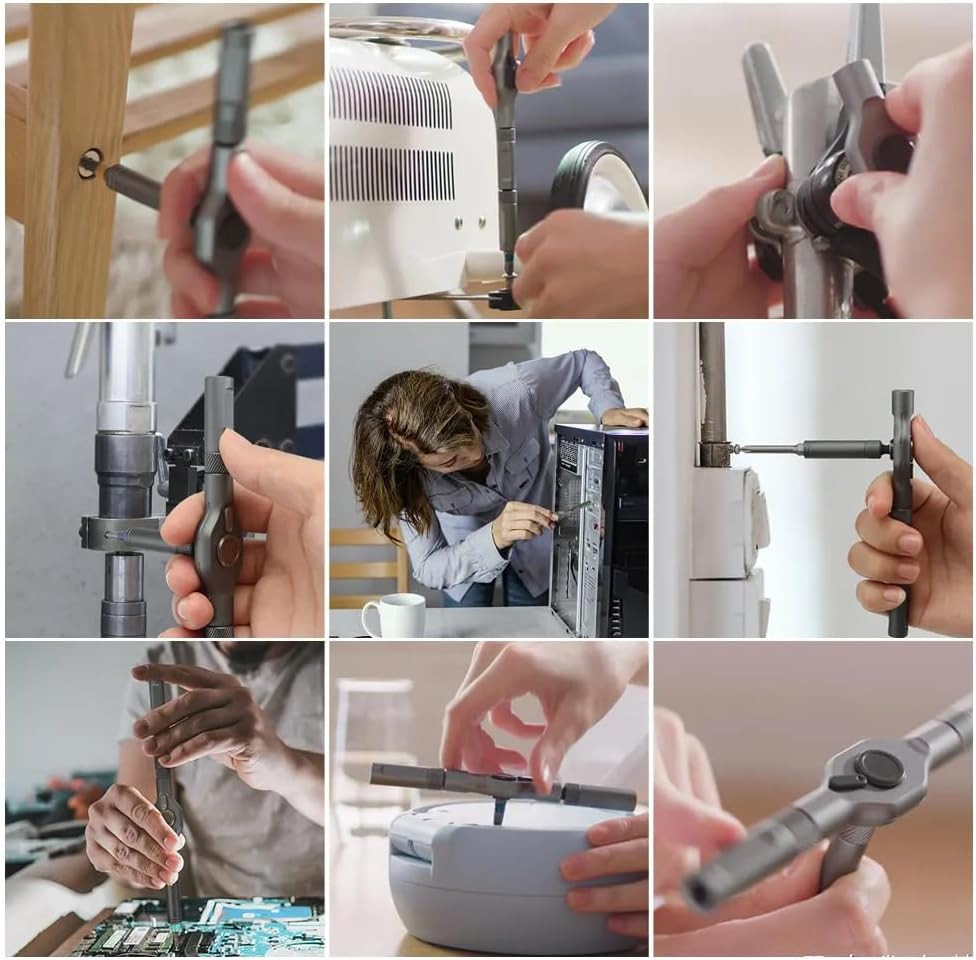 42 in 1 Magnetic Screwdriver Set DIY Ratchet Screwdriver Set Multi Bit Magnetic