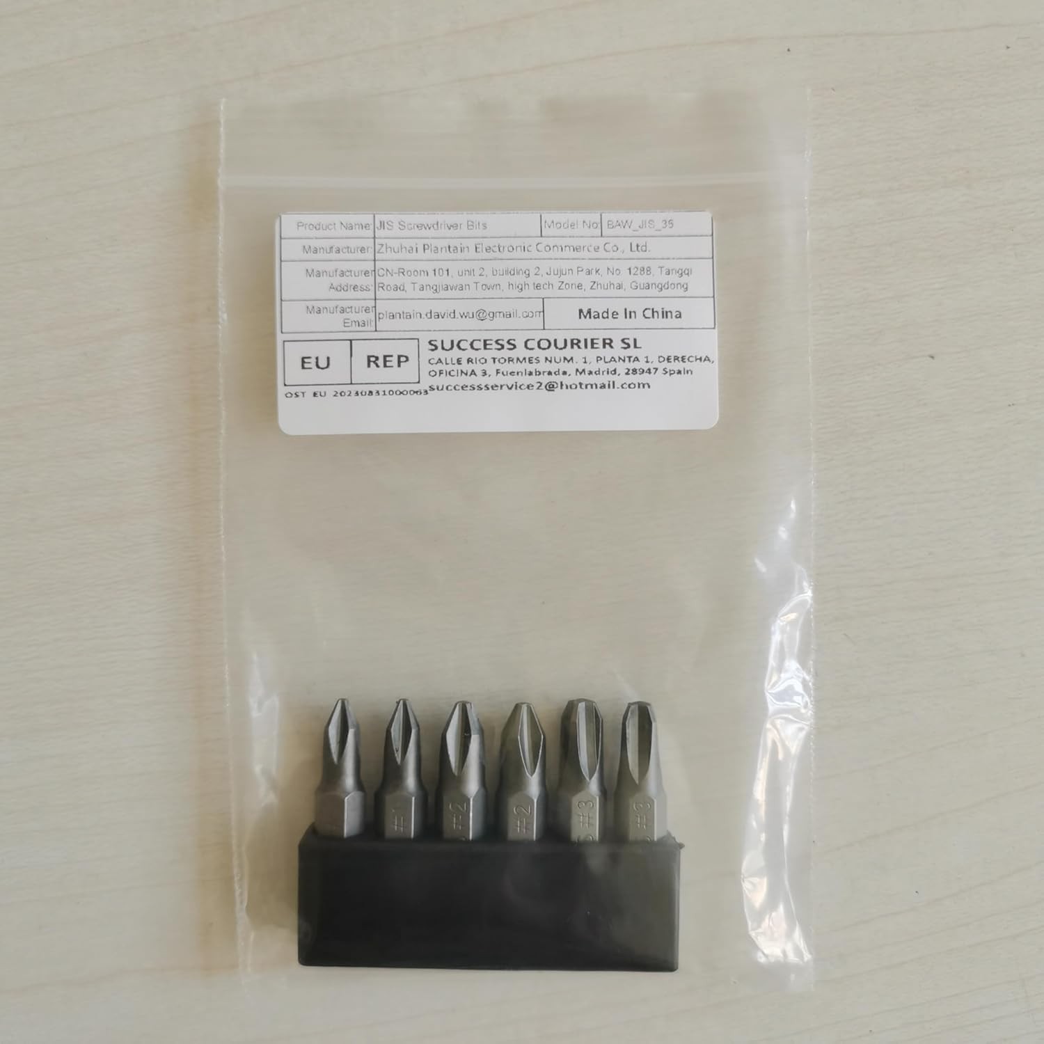 6Pcs 35Mm JIS Screwdriver Bit Set with Magnetic Tip, 1/4 Hex Shank, S2 Alloy Ste