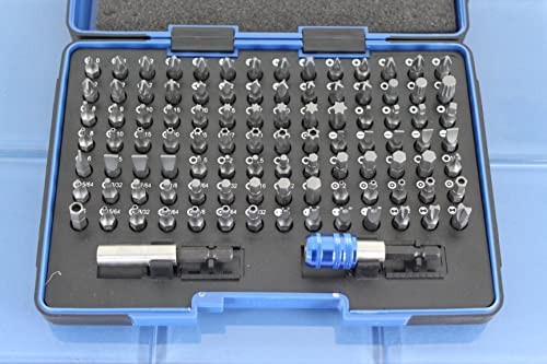 TEMO 100 Piece Security Screwdriver Bit Set with 2 Quick Chucks