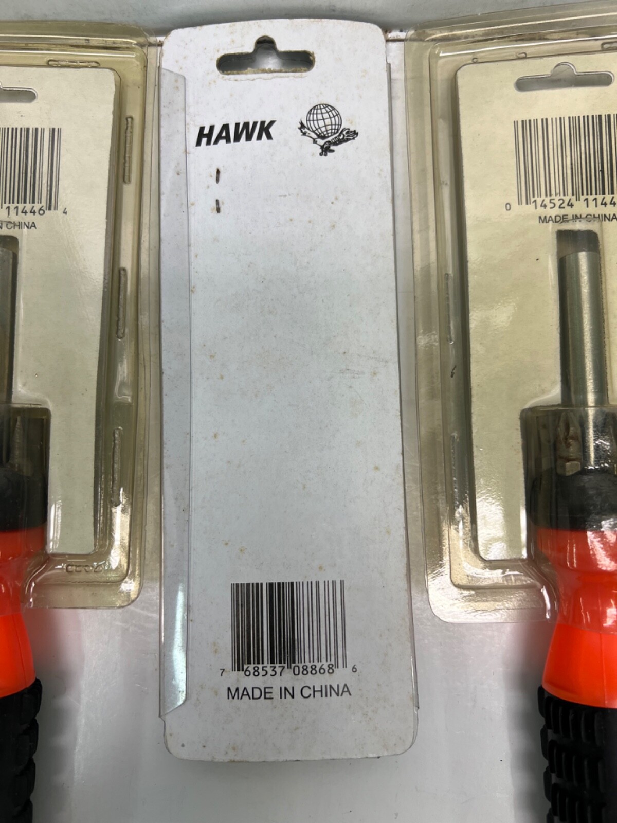 2 champion 6 in 1 screwdriver with cushion grip & 1 hawk magnet 8lb pick up tool