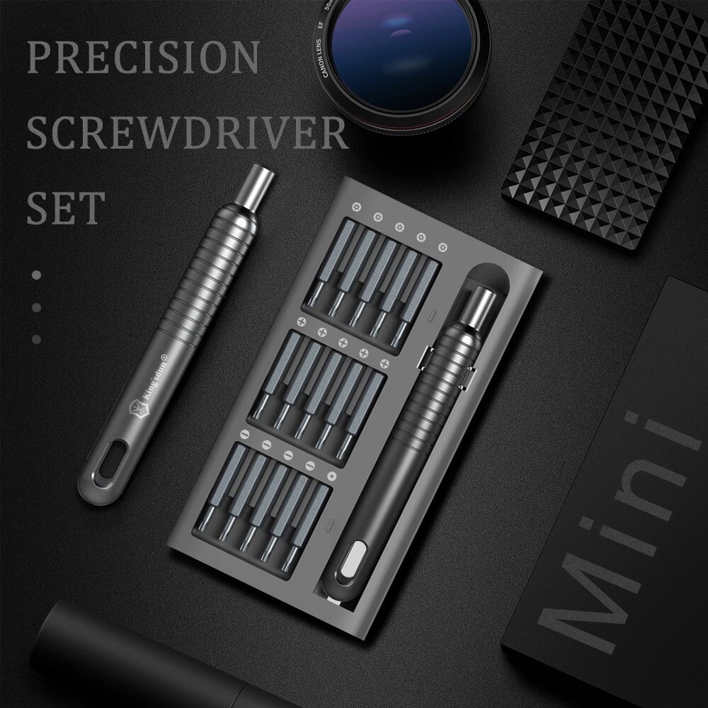 30 Micro Bits Multi-function Precision Pocket Mini Screwdriver Set Tool Kit Size