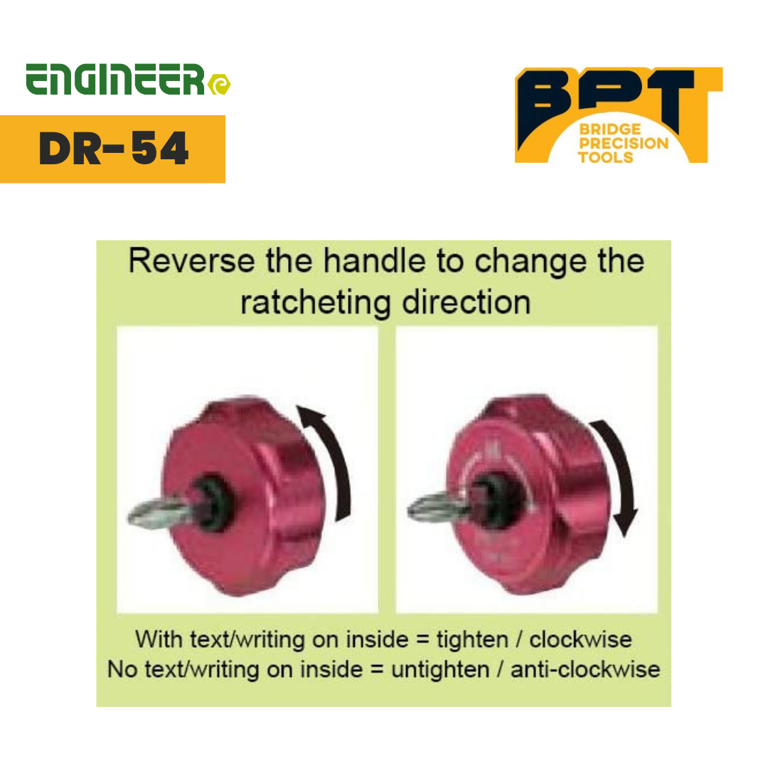 ENGINEER DR-54 Stubby Ratchet Palm Driver