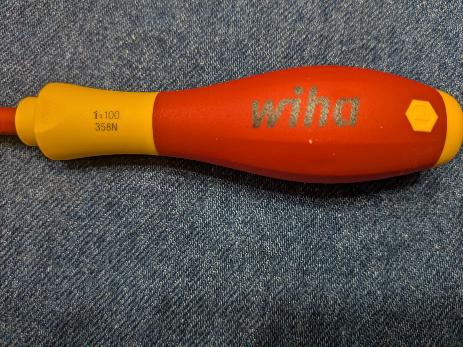 WIHA Lot of 10 358n Insulated Square Tip Screw Driver #1 Made in Germany