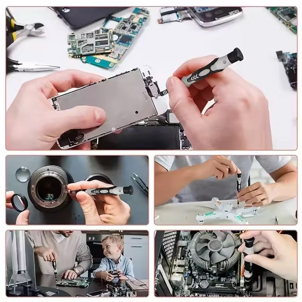 Magnetic Precision 115 in 1 Repair Screwdriver Set PC Phone Electronics Tool KFW