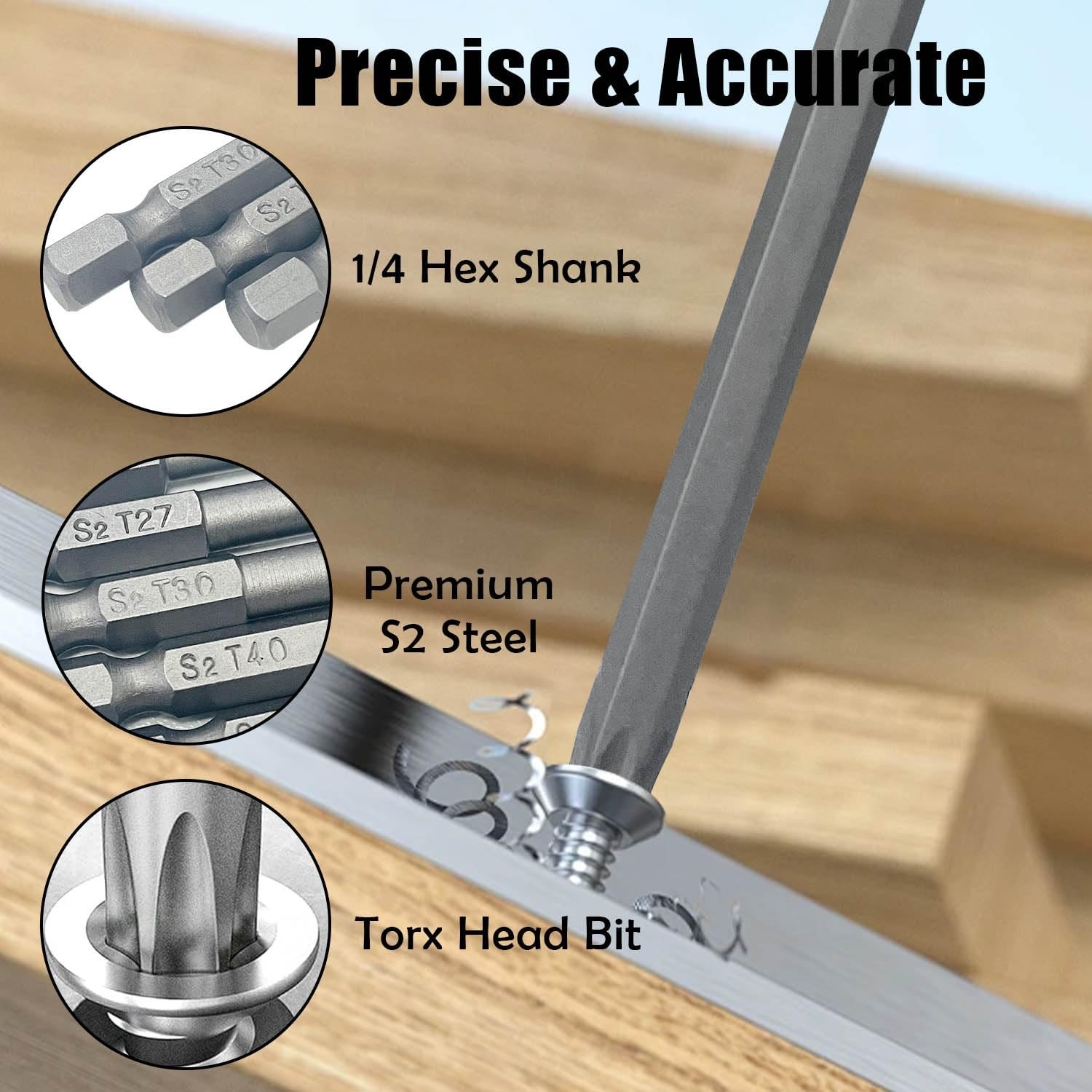 11PC 6″ Torx Bit Set T6-T40 Magnetic Tamper Proof Star Security S2 Steel NEW