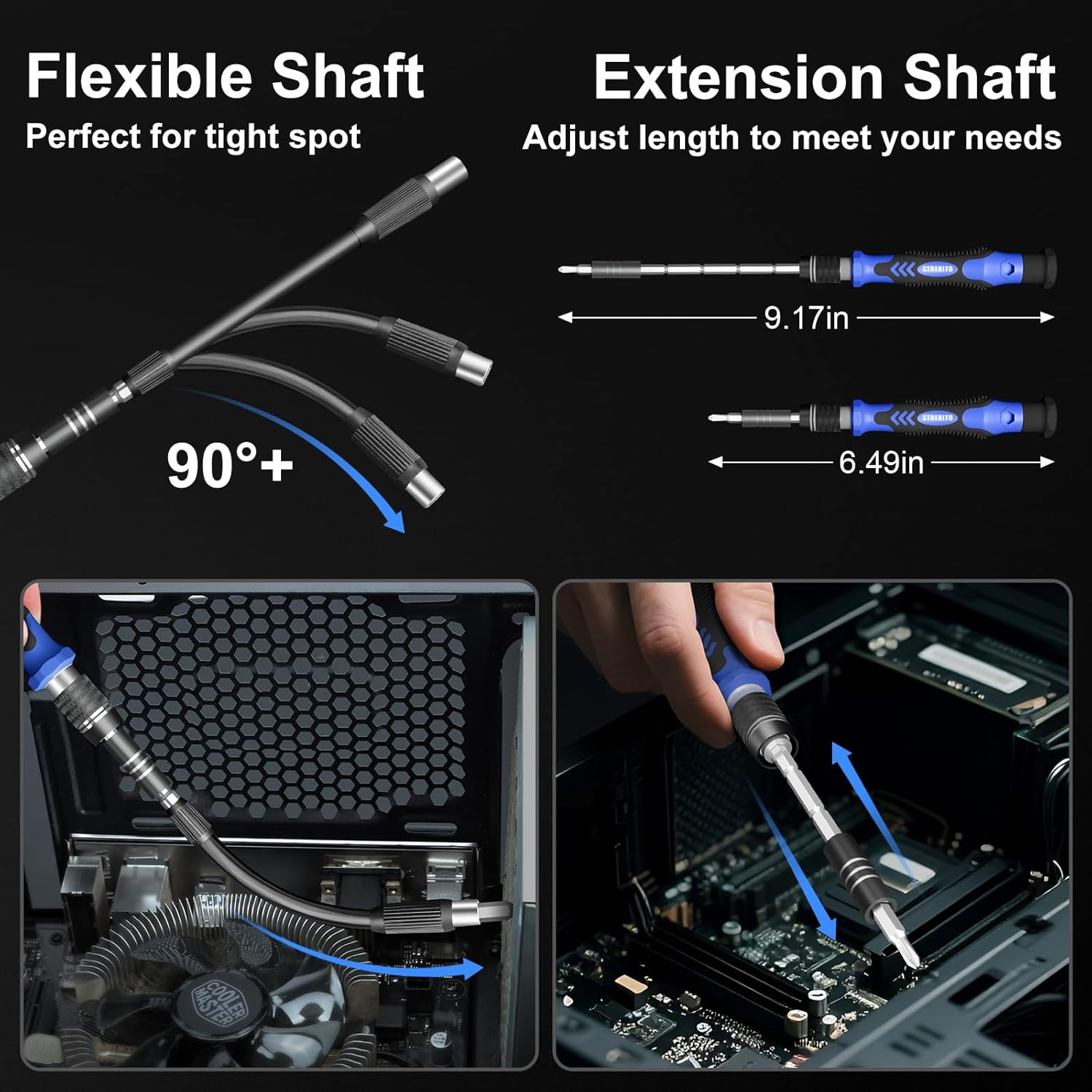 Electric Screwdriver, 144-In-1 Precision Screwdriver Set, 120 Magnetic