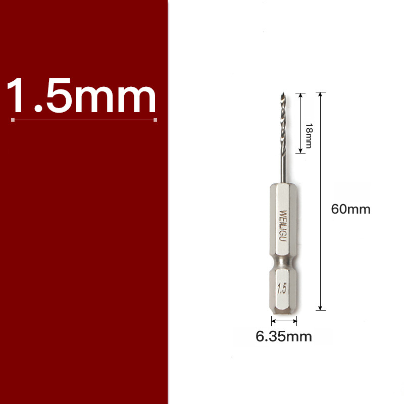 HSS Drill Bit Wood Specific Hex Shank Woodworking Wood Drills Size:1.5-10mm