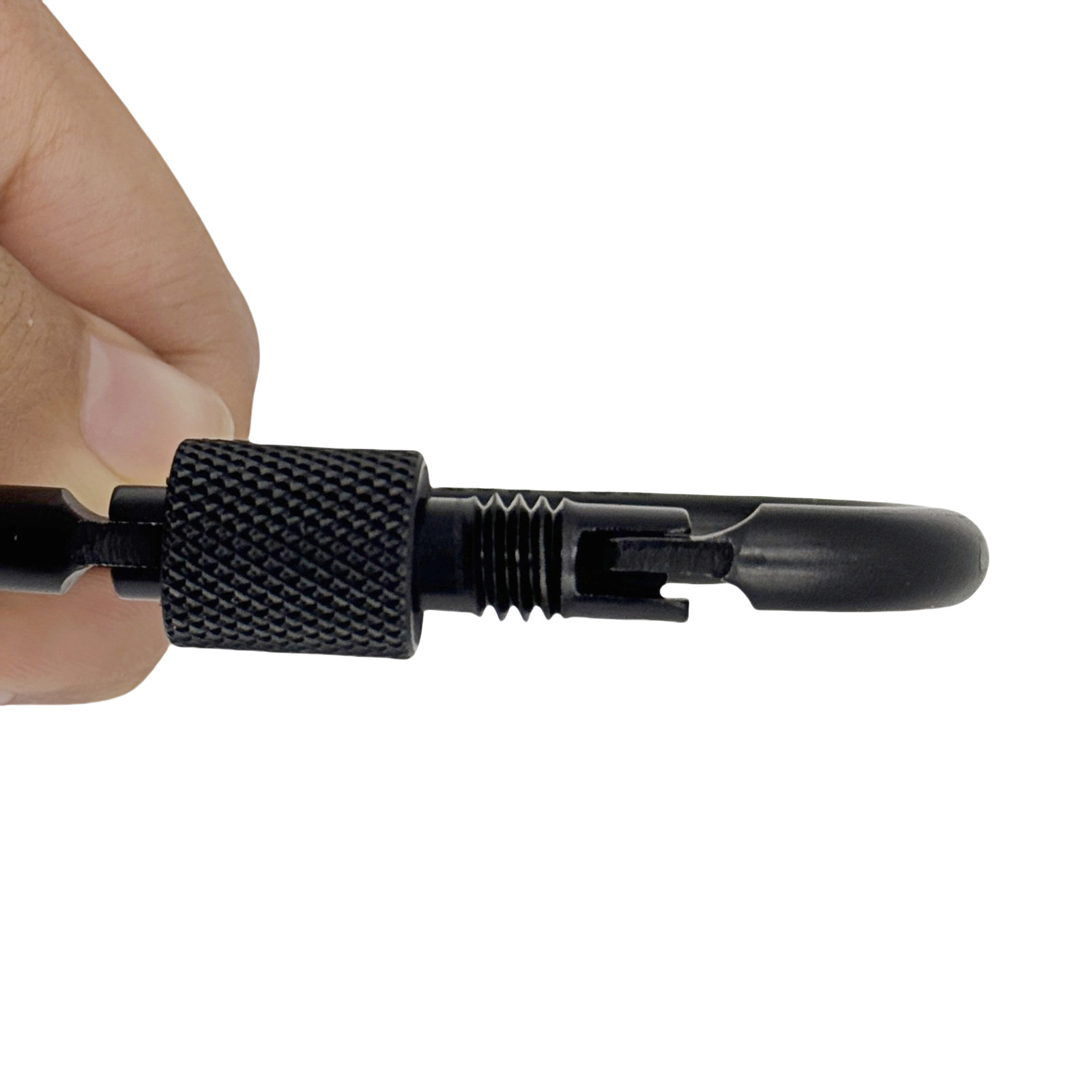 1/4″ Hex Shank Quick Release Keychain Screwdriver Drill Bit Holder carry aroundA