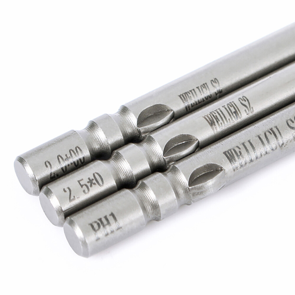 Phillips Bits PH00 PH0 PH1 PH2 4mm Round Shank Magnetic Screwdriver Drill Bit