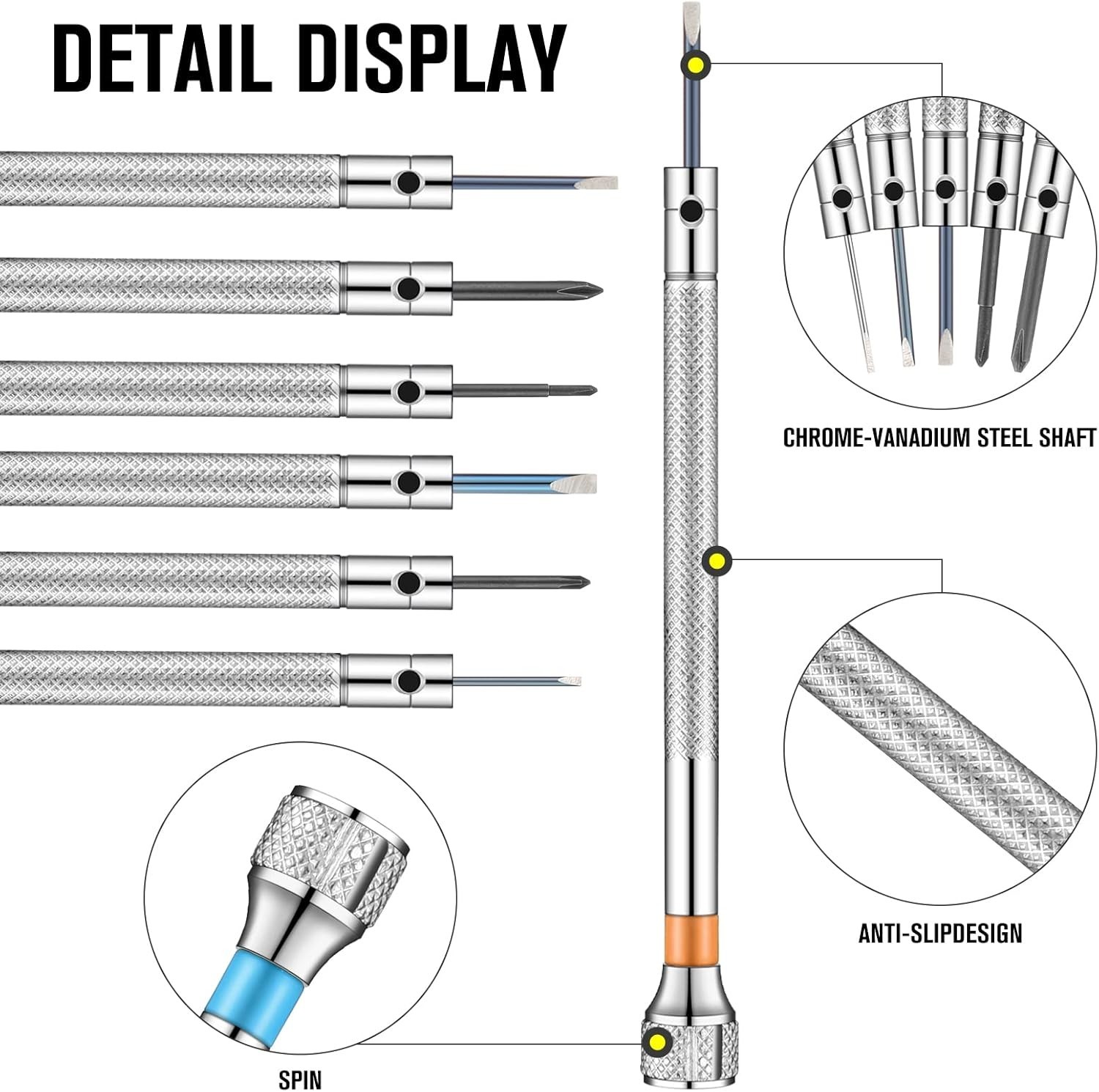 Luxury 13-Pc High-Carbon Steel Watch Screwdriver Set for Precision Repairs