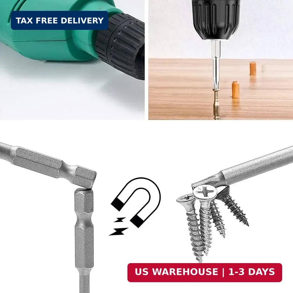 12 Piece Torx Screwdriver Set T6-T40, 1/4″ Magnetic Torx Set with Hole S2 Steel