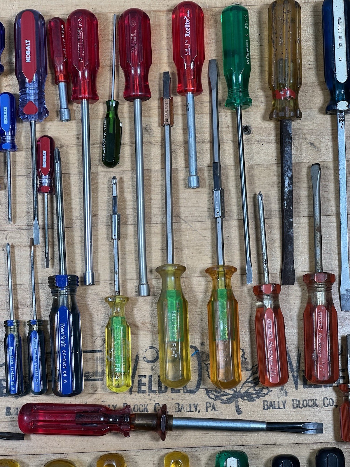Lot of 100+ Vintage USA Screwdrivers & Nut Drivers – Proto, Kobalt, Xcelite, Etc