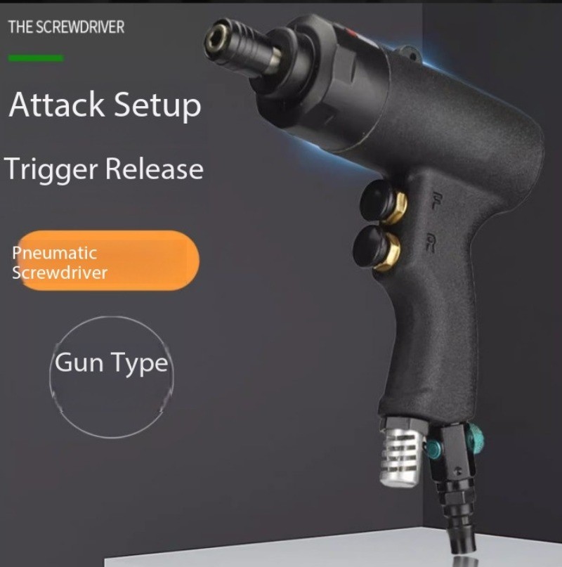Pneumatic Screwdriver Industrial-Grade Gun-Type Woodworking Tool Screwdriver Bit