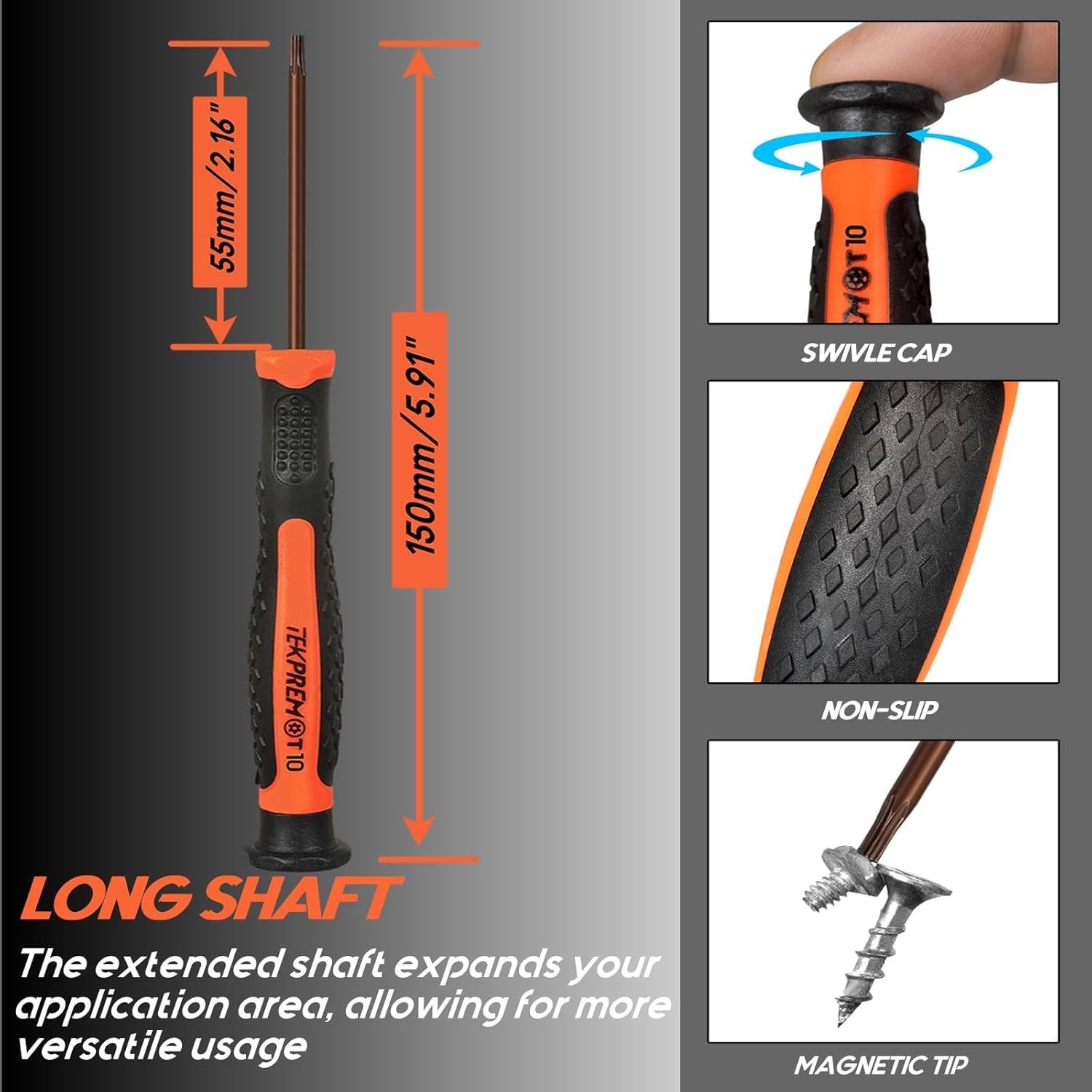 8 in 1 Small Torx Screwdriver Set with T3 T4 T5 T6 T7 T8 T9 T10 Torx Security Bi