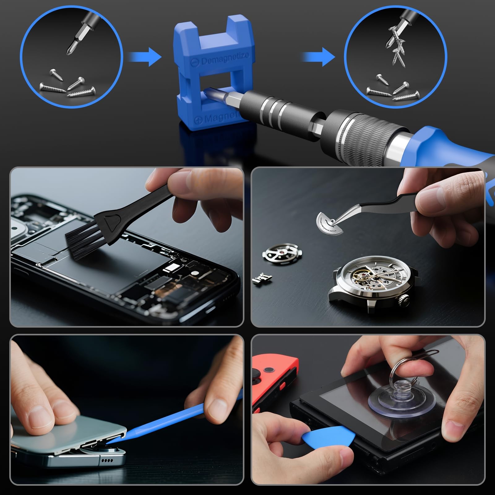 Electronics Precision Screwdriver Sets 142Piece with 120 Bits