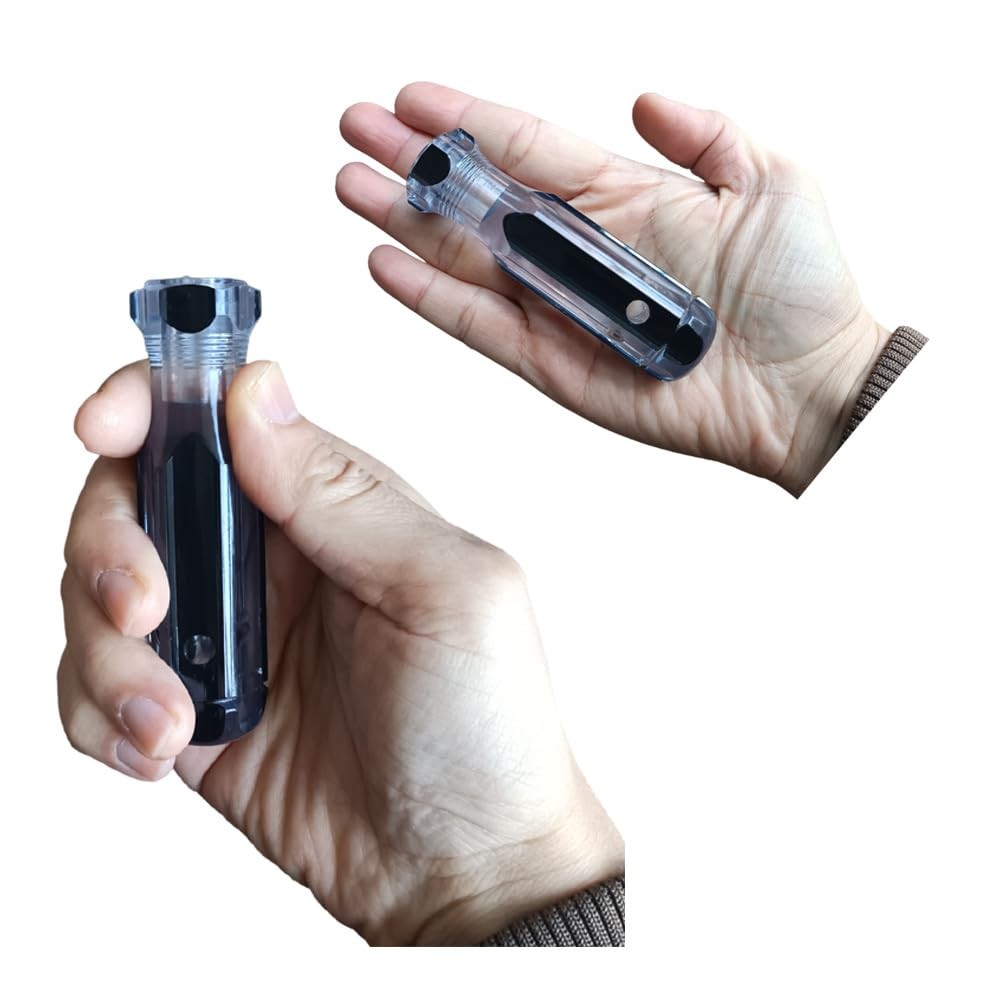 PANSHIYON Blank Screwdriver Handles,2 Pieces Pre-Drilled Medium, Black