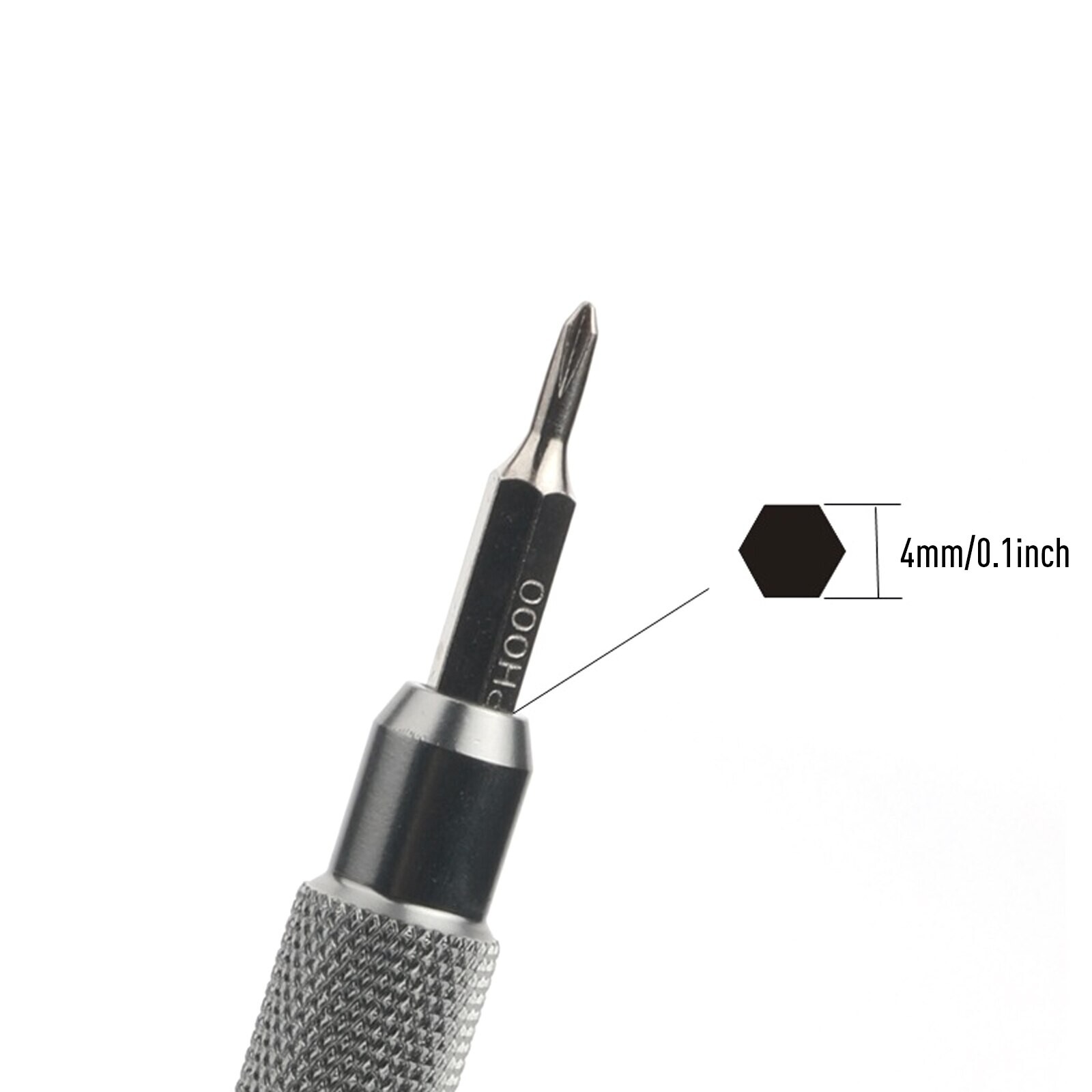 Metal Magnetic Driver Handle 3/25″ Screwdriver Bit Tool Hex 4mm for micro bits