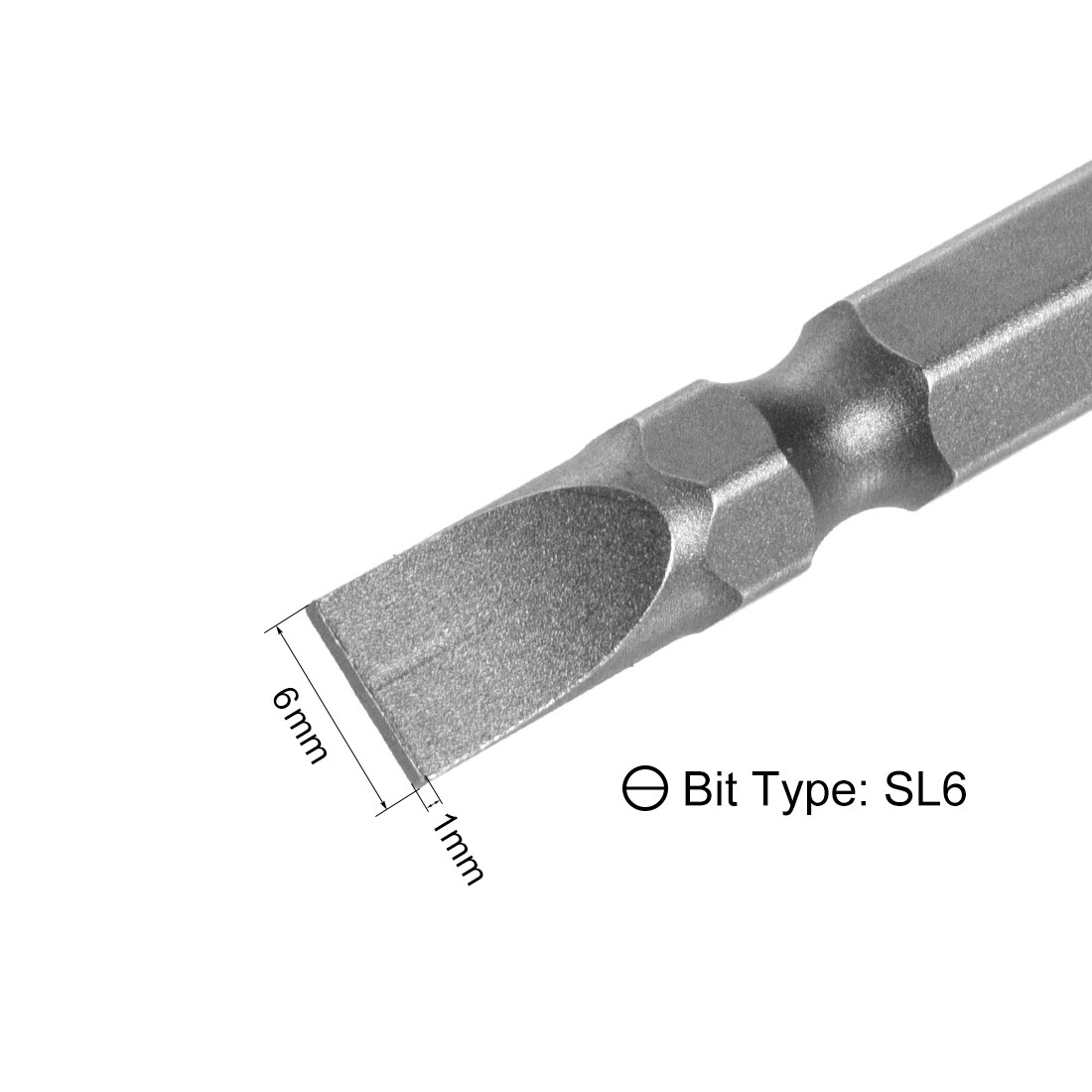 5 Pcs 1/4″ Hex Shank 1.97″ Length PH2/SL6 Magnetic Double Ended Screwdriver Bit