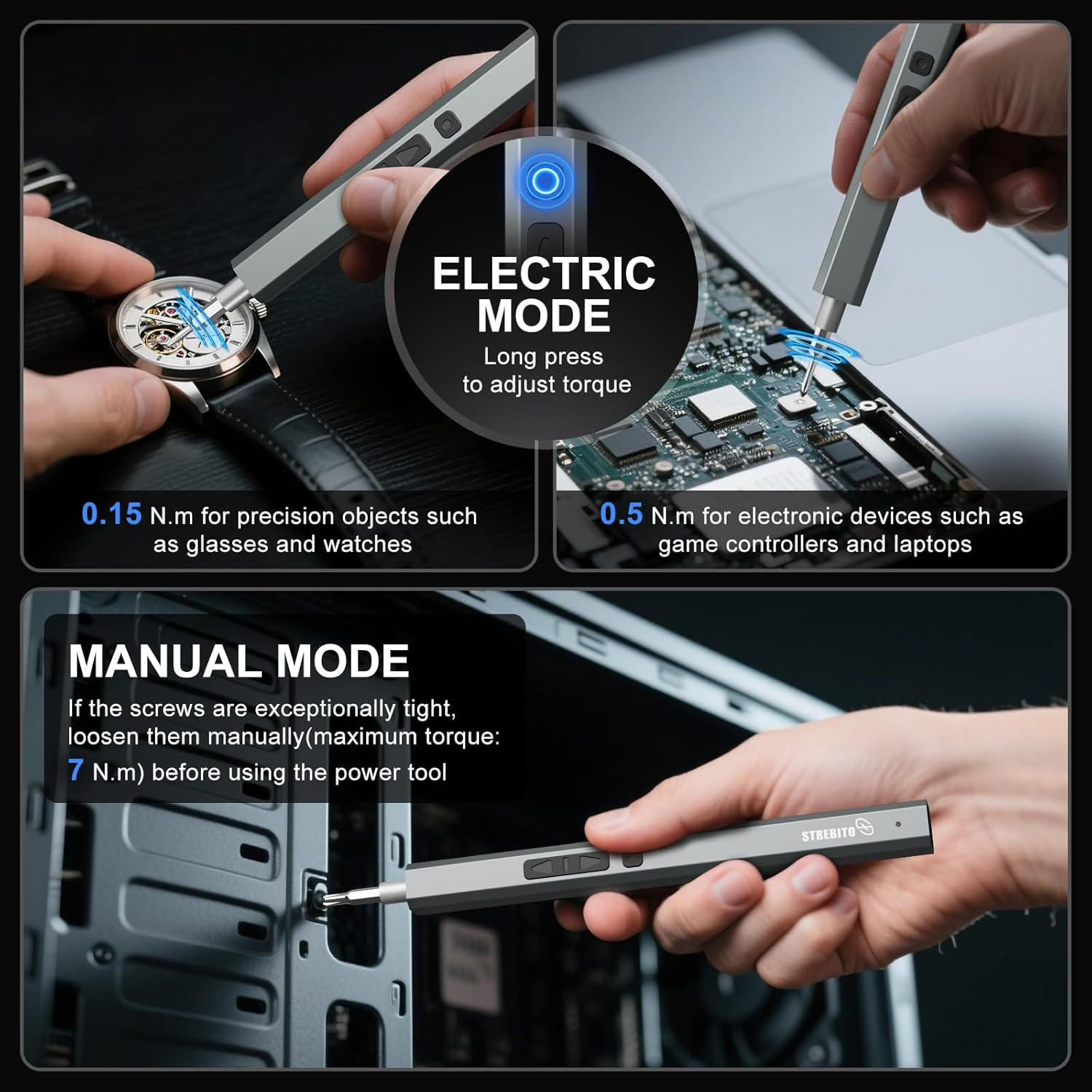 Electric Screwdriver, 144-In-1 Precision Screwdriver Set, 120 Magnetic