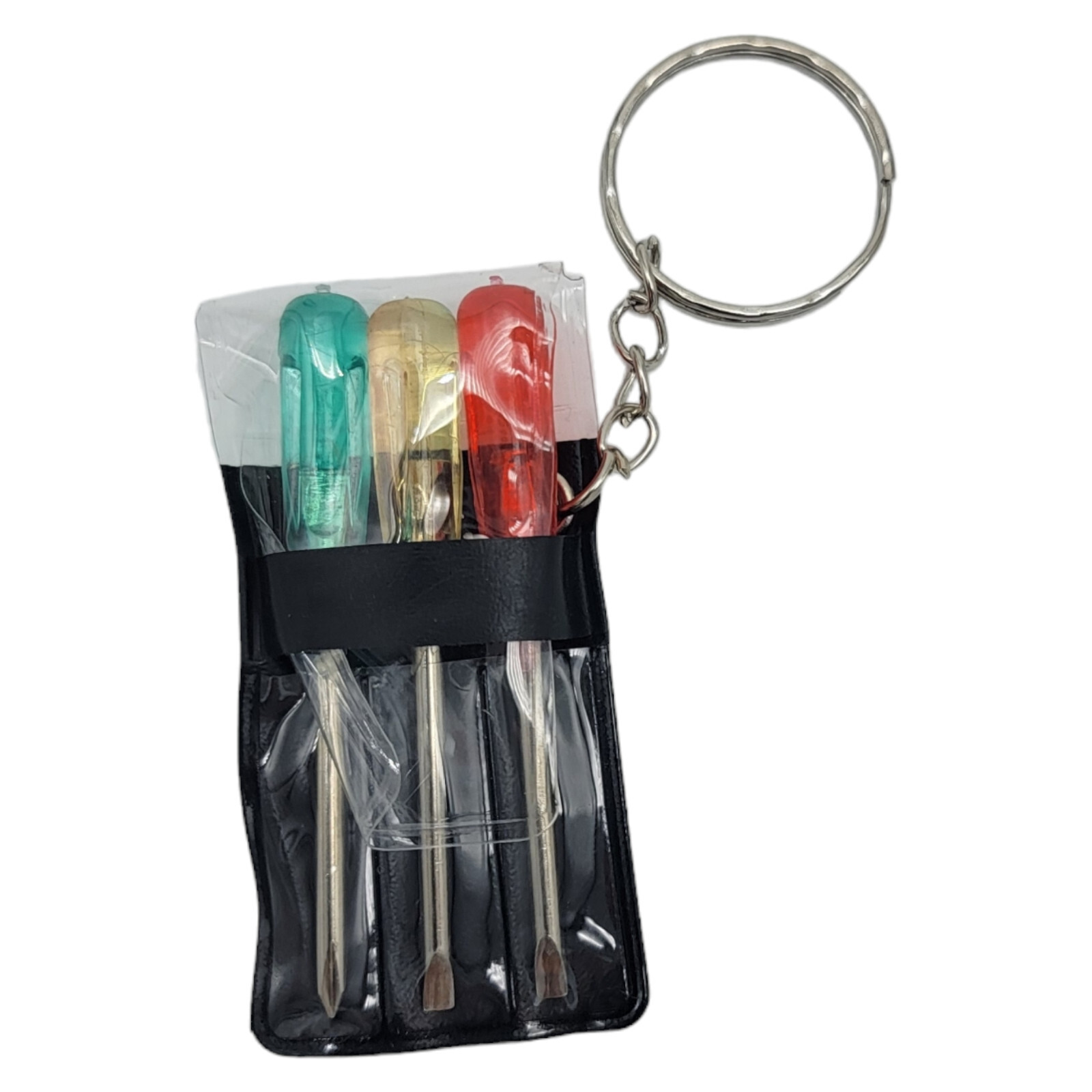 Mini Screwdriver Set Keychain with 3 Tools (2.5″) Miniature Metal Screw drivers