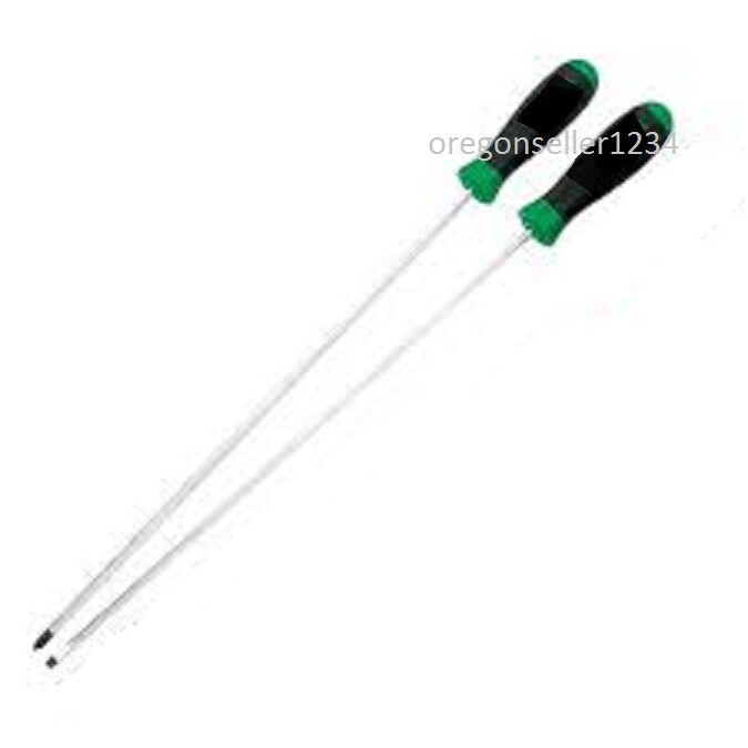 2 Piece 22 1/2″ Jumbo Thin Shaft Extra Long Screwdriver Set Phillips & Flat