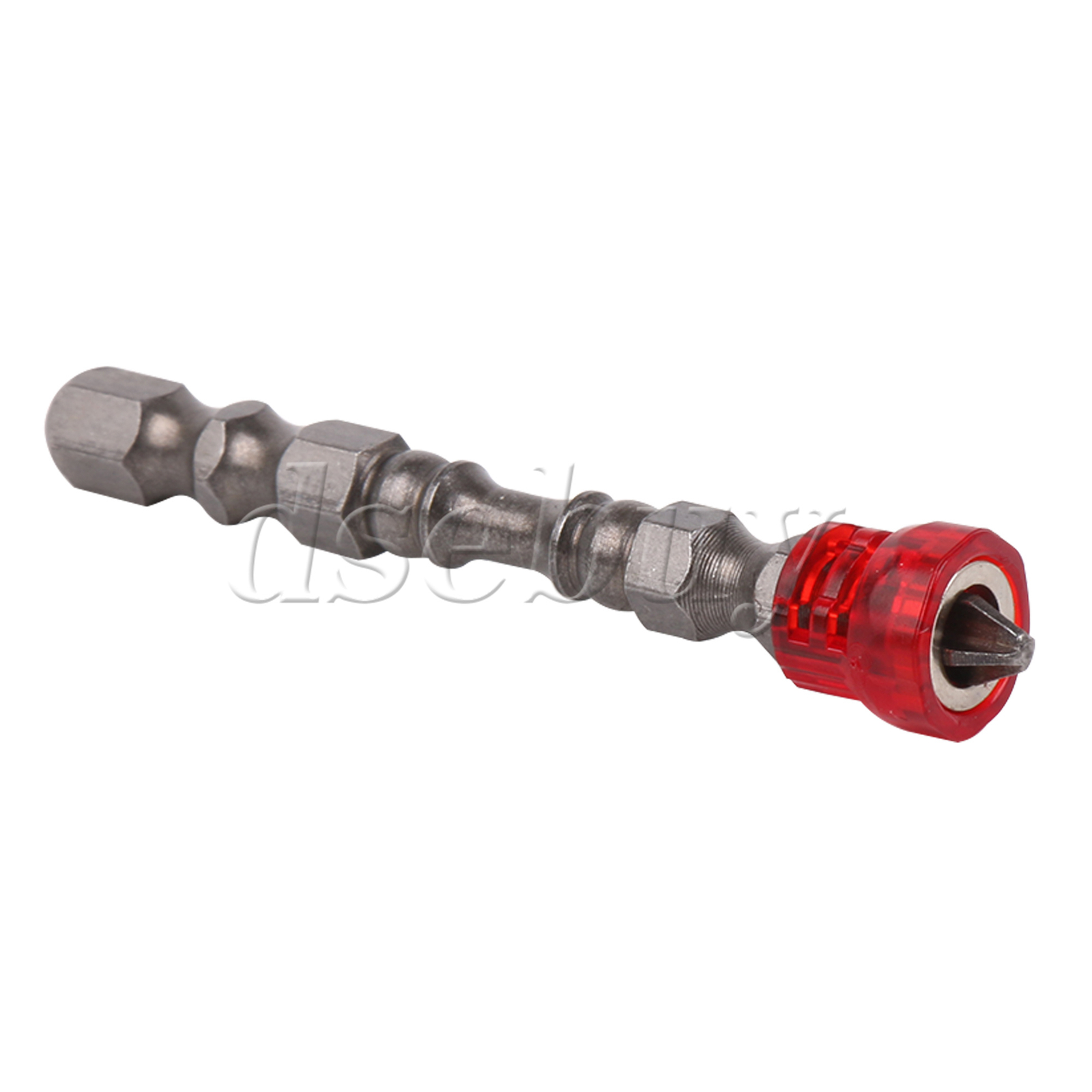 25PCS Magnetic Collar Design Screwdriver Bits 1/4″ Hex Shank S2 Chrome Steel Red