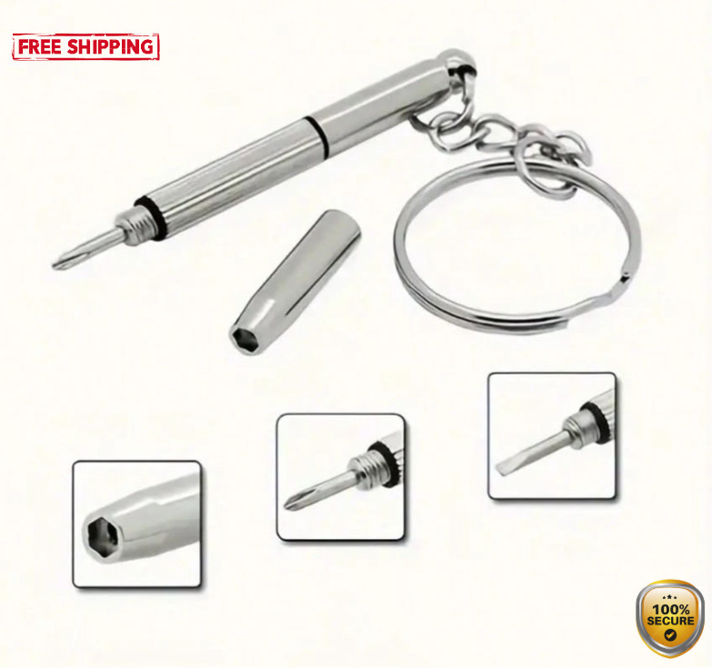 1PC 3-in-1 Eyeglass Screwdriver Tool – For Glasses, Watches, Electronics – NEW