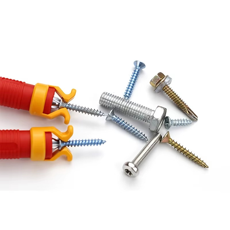 1 Piece Screw Holder, Plastic Woodworking Tool for Safety Screws and Drill Clamp