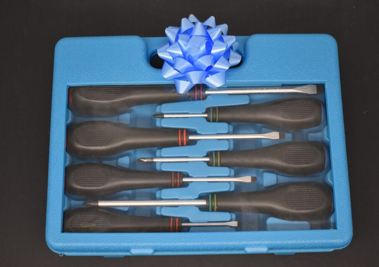 7 Piece Screwdriver set, Heavy Duty Chrome Vanadium Steel. Holiday Gift Idea