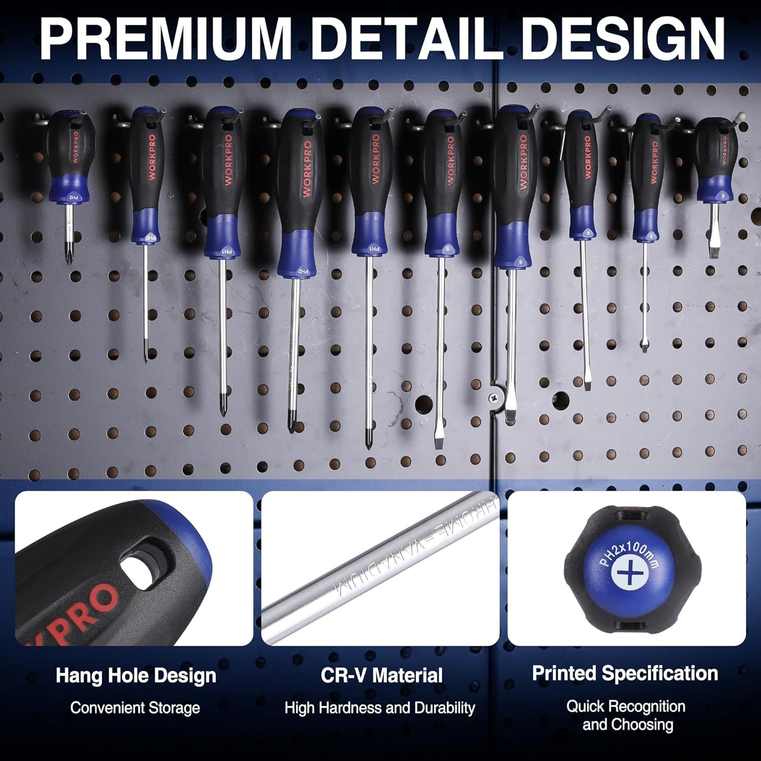 10-Piece Magnetic Screwdriver Set with Pouch Phillips Slotted Flat Head