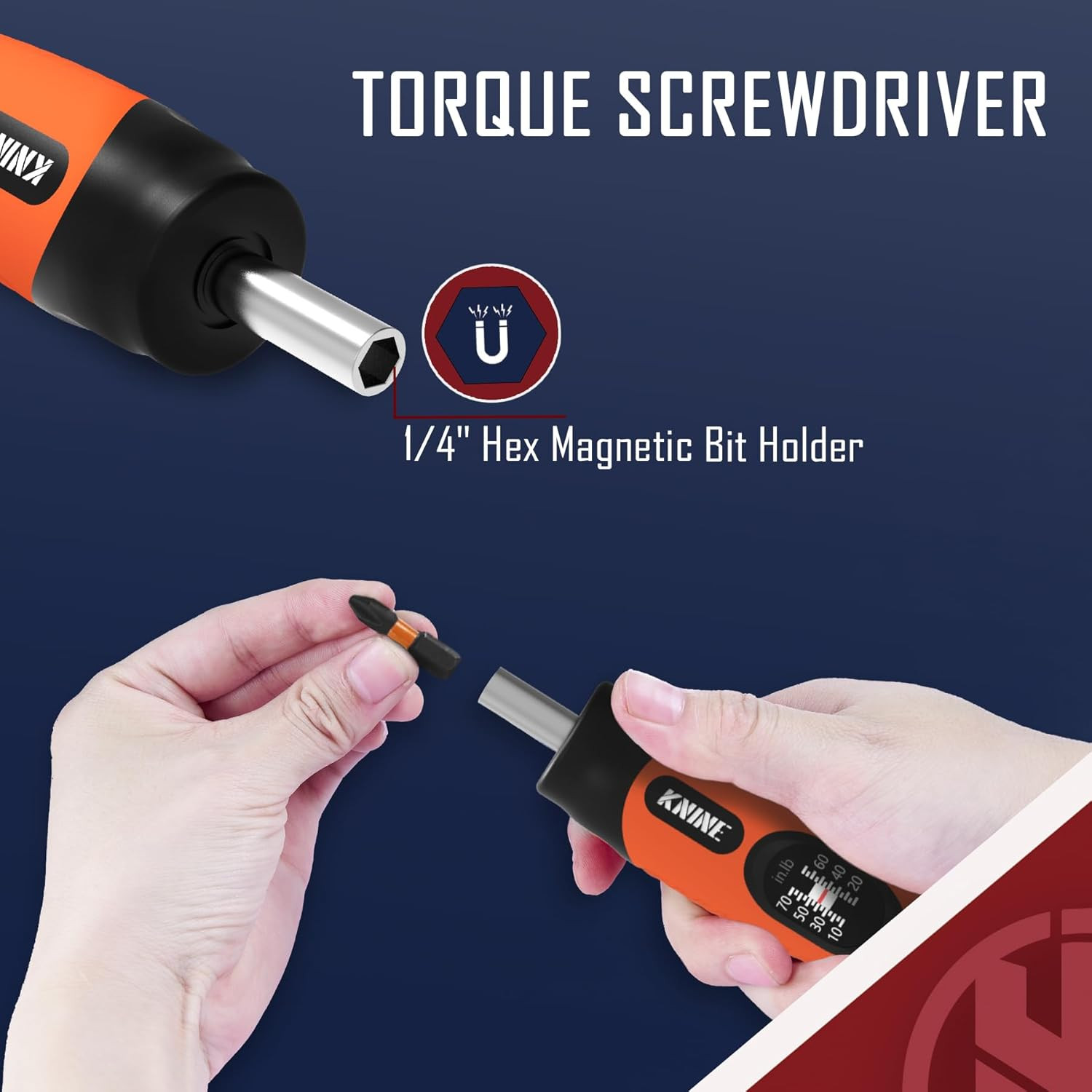 Torque Screwdriver Wrench Driver Set 10-70 Inch Pounds Lbs for Maintenance, 2…
