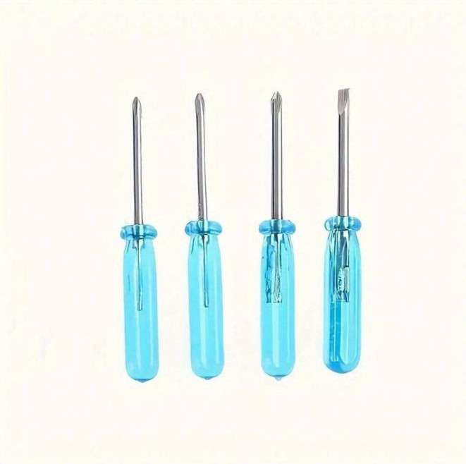 10pcs Mini Precision Screwdriver Set – 2mm Cross & Flat Head Repair Tools