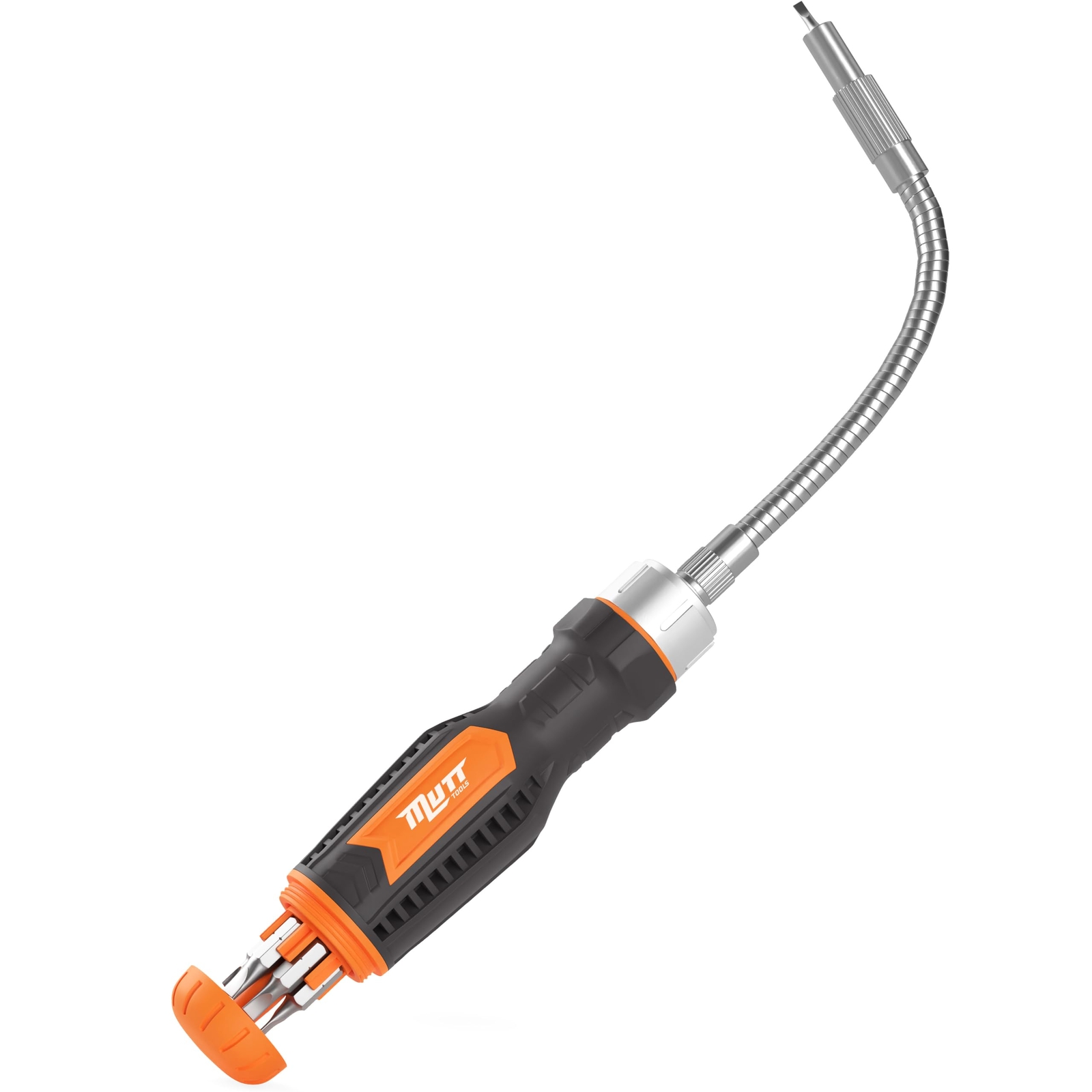 Mutt Tools 12 In 1 Ratcheting Flexible Screwdriver For Tight Spaces “ Flexible S