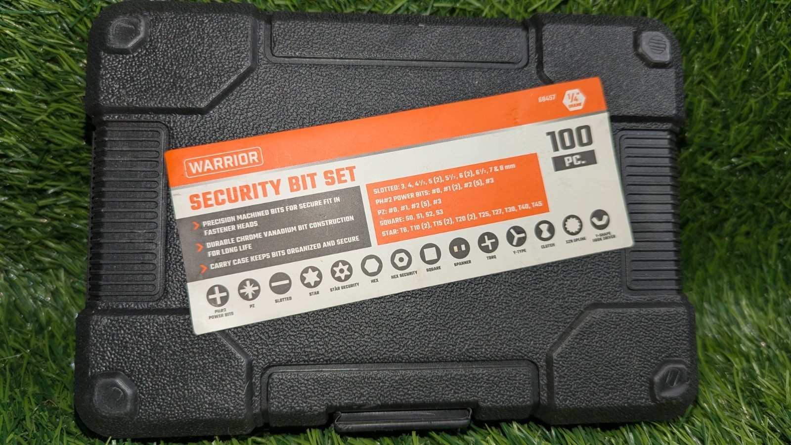 Warrior 100pc Security Bit Set w/Case