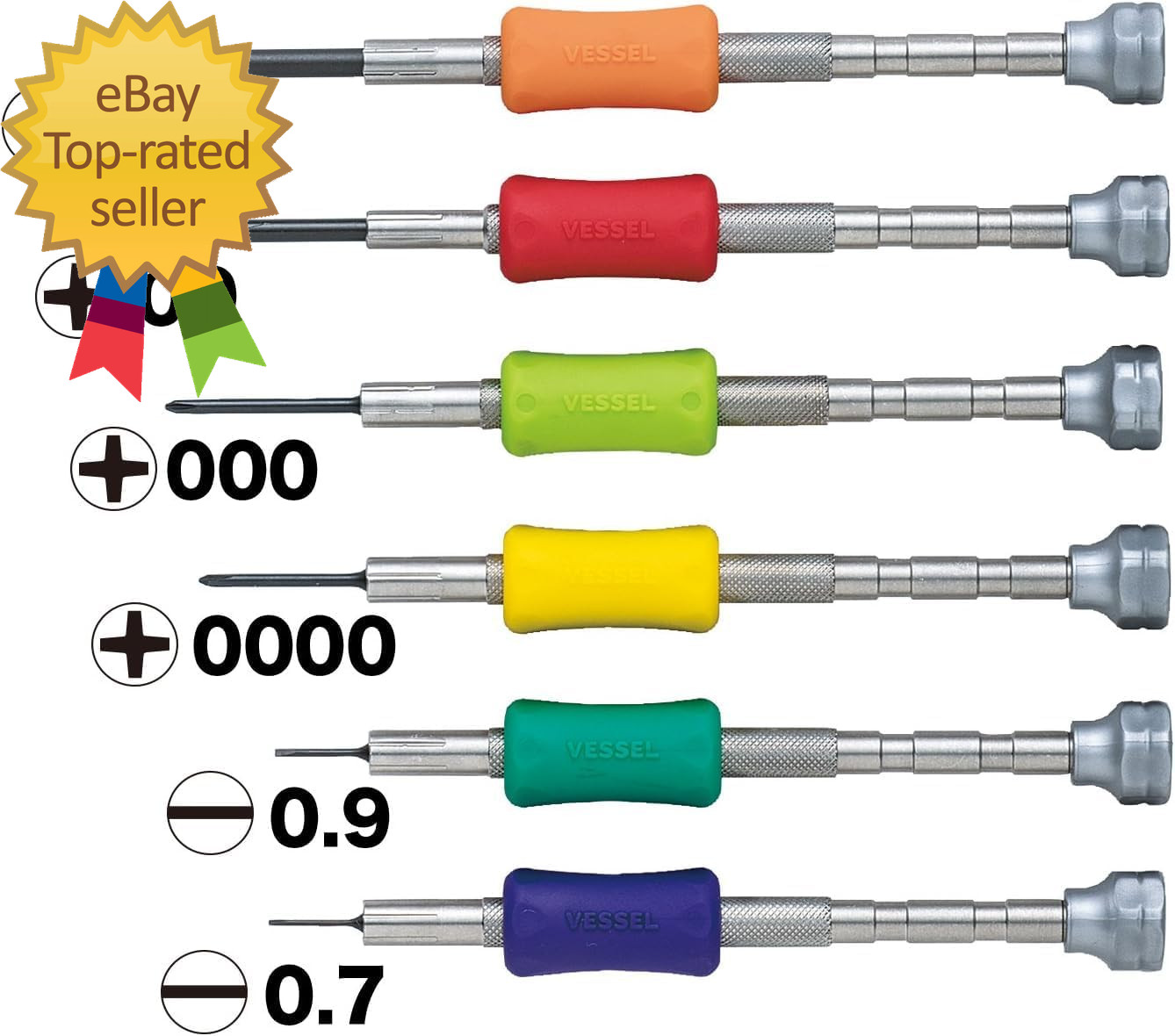 Precision Screwdriver Set TD-56S / +0, 00, 000, 0000, -0.7, -0.9