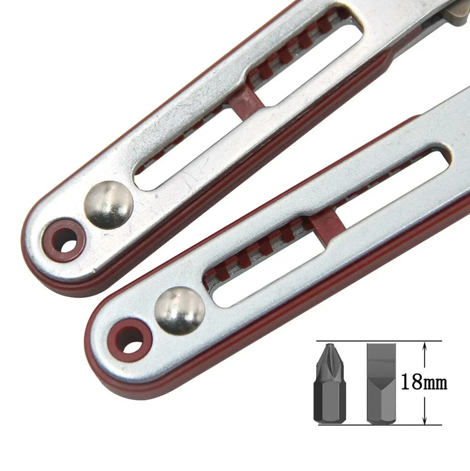 1 pc Mini Ratchet Screwdriver Bidirectional Elbow Wrench Flat Slotted Tool