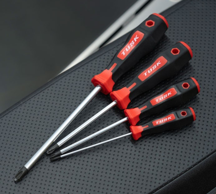 ⭐️JIS 4pc SCREWDRIVER SET #0 #1 #2 #3 TUSK JAPAN MOTORCYCLE ATV UTV ⭐️