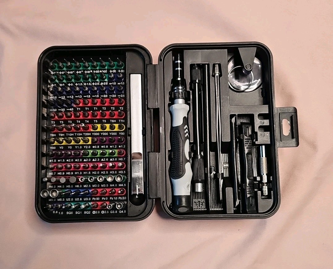 Precision Screwdriver Set with 108 Bits, 132 in 1 Small Screw Driver Set, Min…