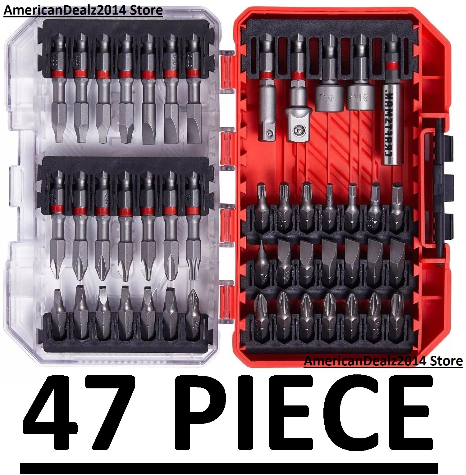 Craftsman 47 Piece Steel Hex Shank Screwdriver Bit Set