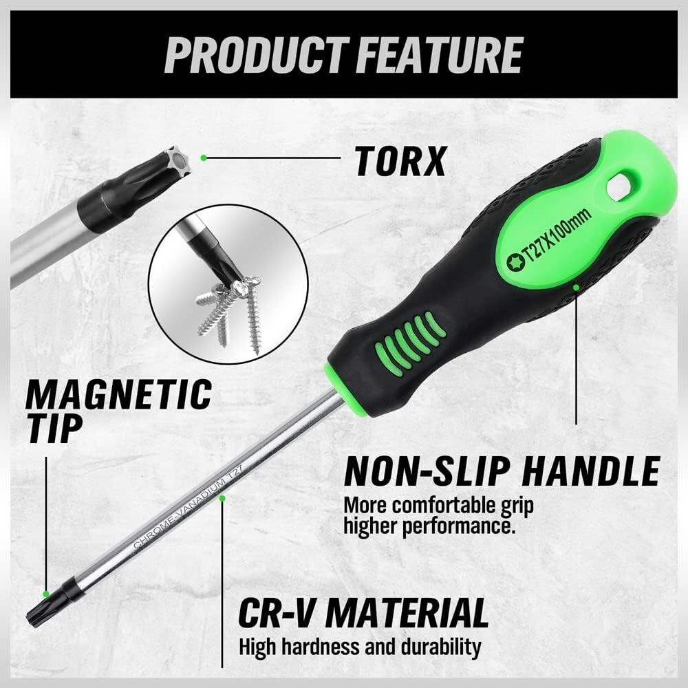 13 Pieces Magnetic Torx Screwdriver Set, T5 to T40 Star Screwdrivers | USA