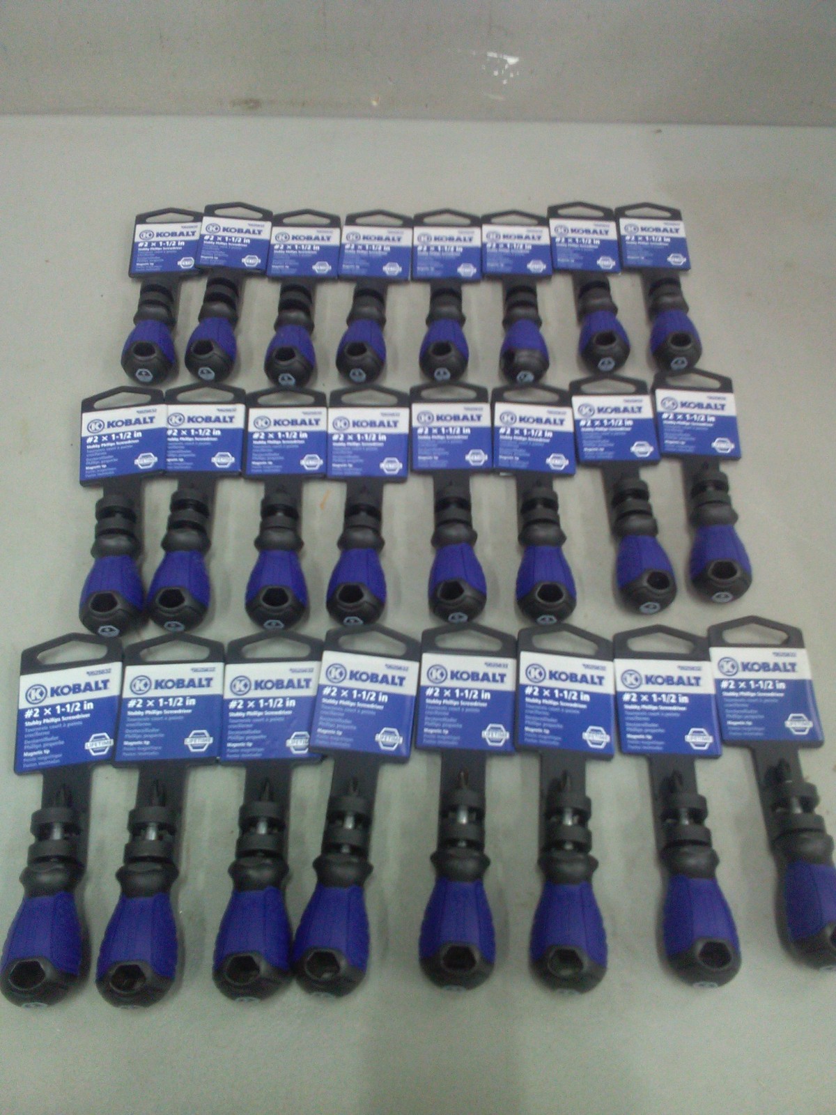 Kobalt #2 X 1-1/2in Stubby Phillips Screwdriver – Pack of 24 Screwdrivers