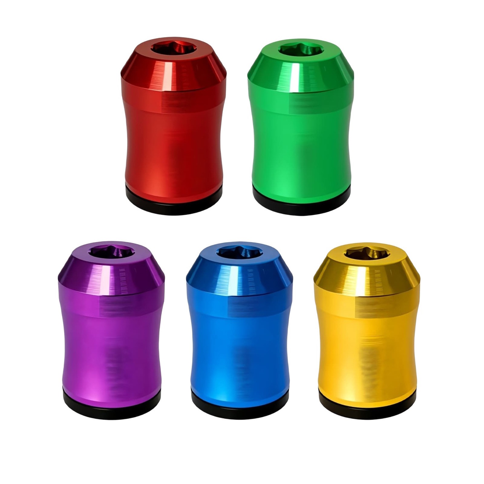 5x 1/4 Inch Hex Screwdriver Magnetic Ring Bit Grip for Drill Adapter Anti Drop