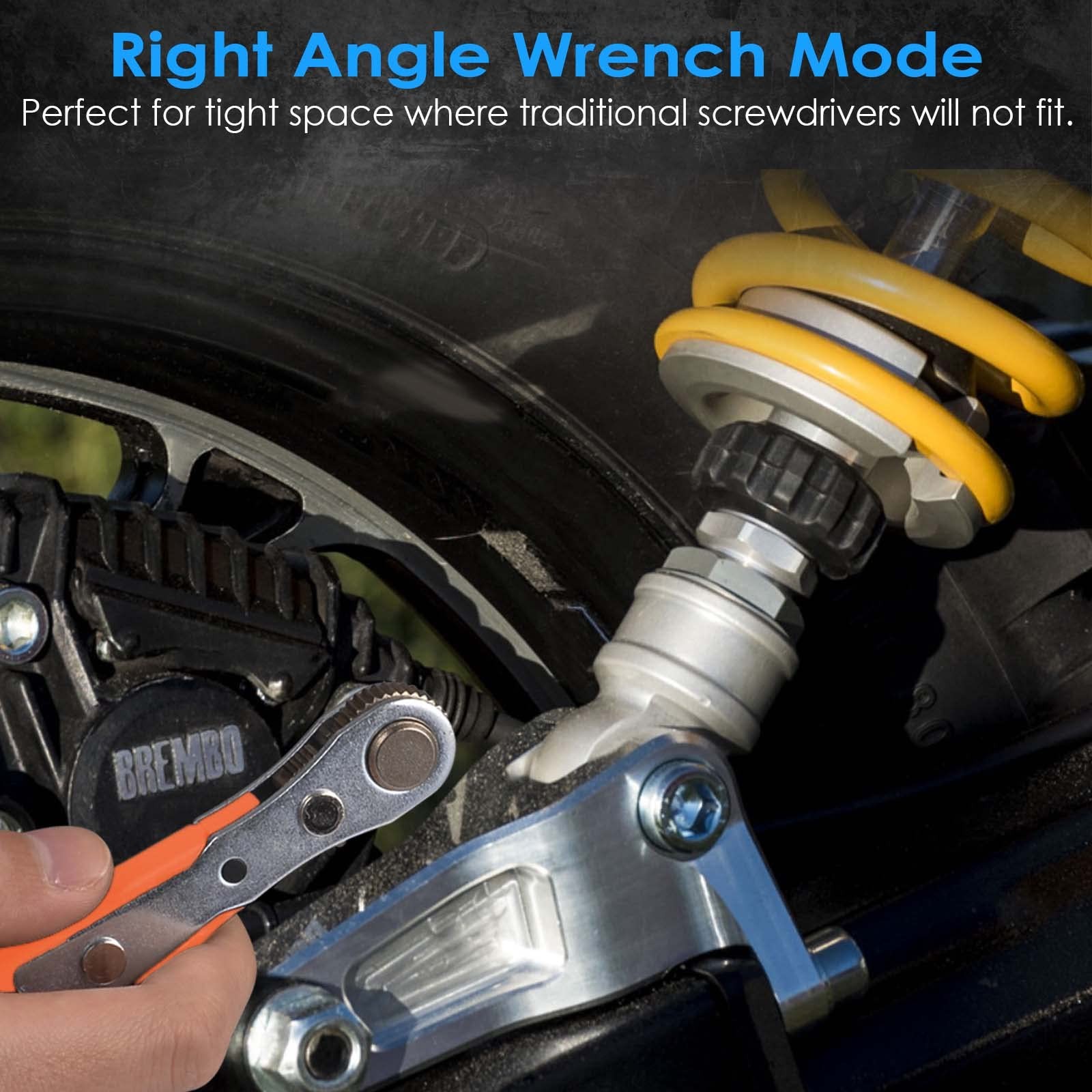 GreaTalent 133in1 Mini Ratchet Screwdriver Set CrV Bit Kit Silver Tool Set