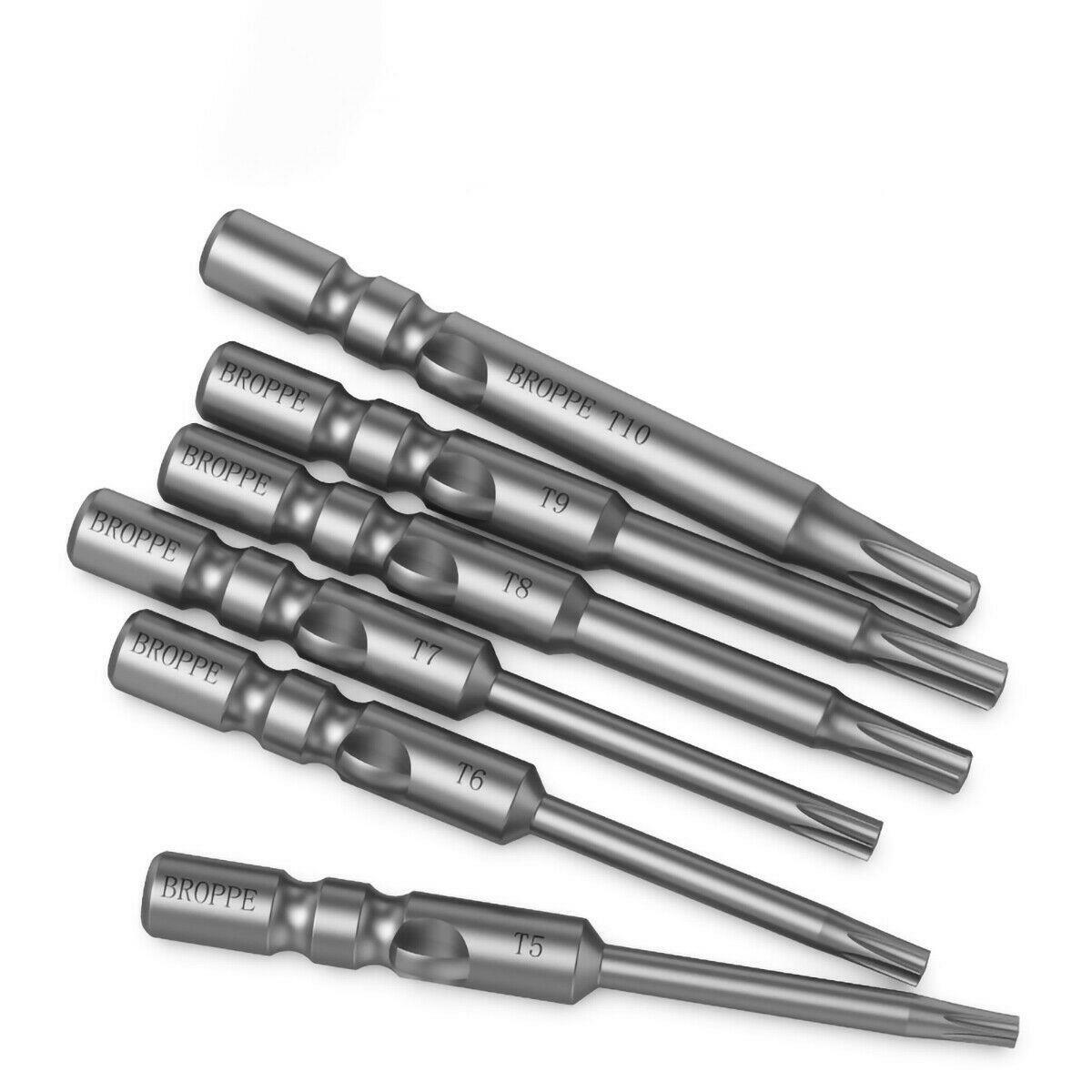 Round Shank Screwdriver Magnetic Bits Phillips / Slot / Hex / Torx Power Bits