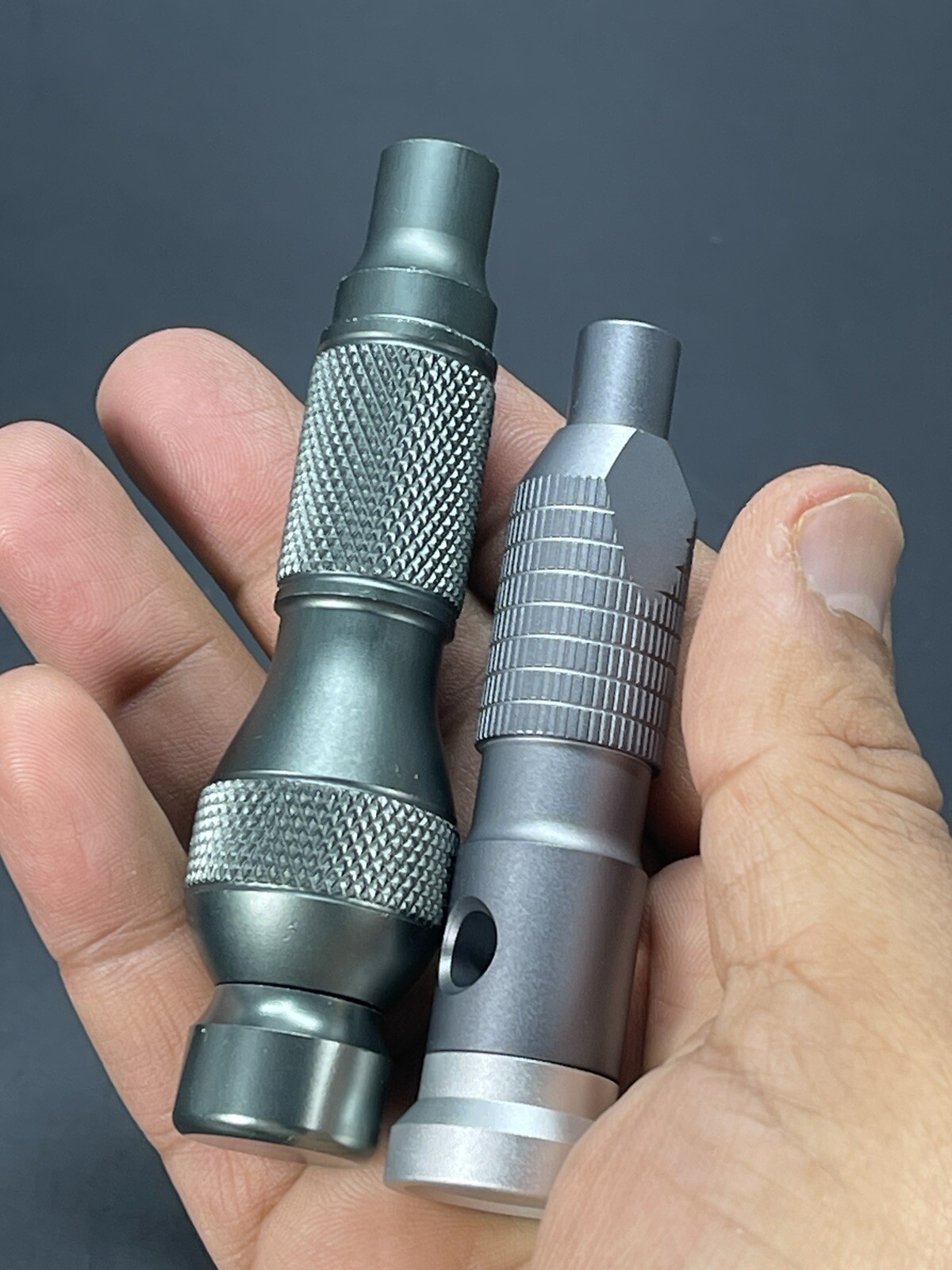 2PC Heavy Duty Metal Grip Hand Tool Mini Handle/Screwdriver 1/4″ Hex Bit Holder