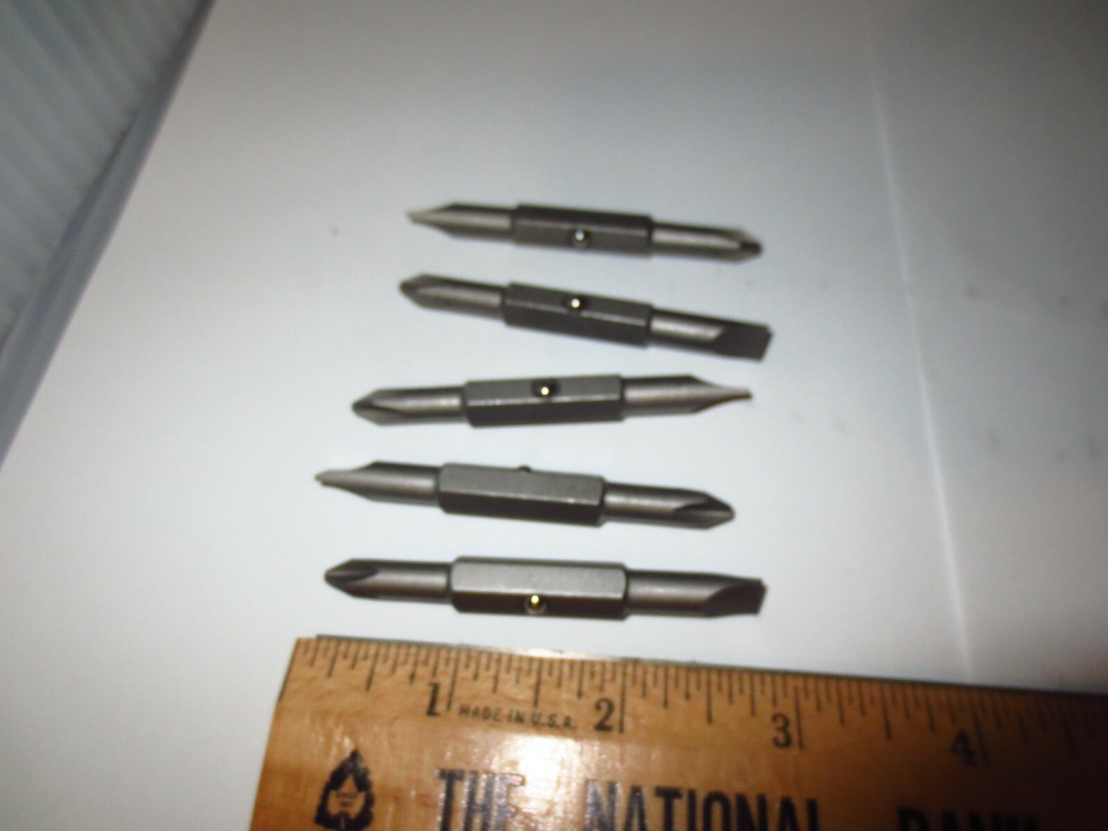 Pack of 5 Replacement Bits For Multitool, Screwdriver, #2 Phillips, 1/4″ slotted