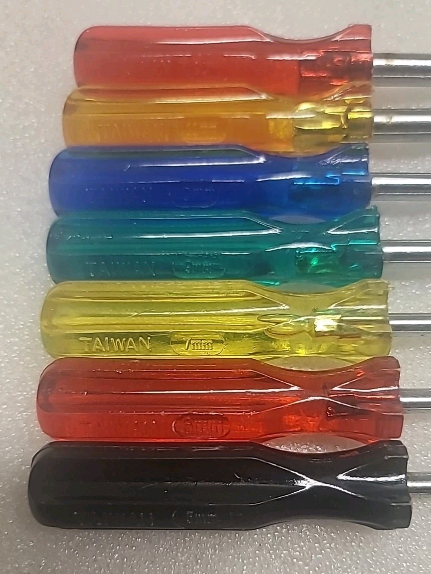 Unbranded Nut Driver Set 11 Pc SAE/Metric Ball End Handle Taiwan